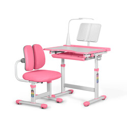 Комплект меблів Evo-kids (стіл + стілець + полиця + лампа) BD-23 PN