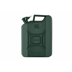 Каністра для палива 2E JCM10V вертикальна, 10 л, метал, 0.6 мм, зелений, 2.3 кг