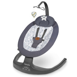 Шезлонг качелька Lionelo RALF GREY WHITE (5903771703017)
