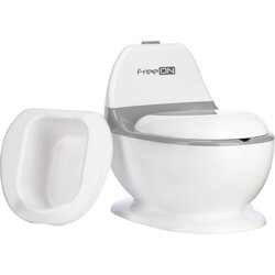 Дитячий горщик FreeON зі звуком змиву, білий (49249)