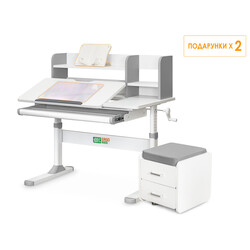 Комплект (S) ErgoKids TH-330 Light Blue (парта + тумба) (00080310)