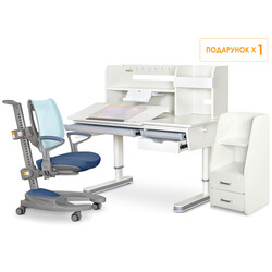 Комплект (L) Mealux Montreal 2 (парта+ кресло+тумба) (00080311)