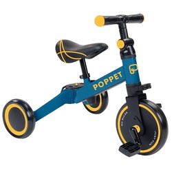 Дитячий триколісний біговел-трансформер 3 в 1, синьо-жовтий (2040011)