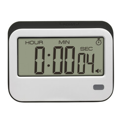 Таймер цифровий TFA зворотного відліку з секундоміром і будильником, білий, 83x22x64 мм (38205202)