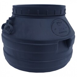 Бідон нехарчовий 35 л чорний горл. 28 см (00006434)