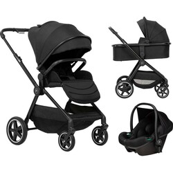 Коляска для дитини універсальна 3 в 1 FreeON Zack, чорний (80685)