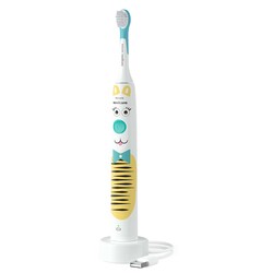 Щітка зубна електрична Sonicare For Kids для дітей, насадок-1, 2 комплекти наклейок (HX3601/01)