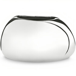 Кашпо для квітів MIRROR SILVER, кераміка, 22“, дзеркальний (58175)