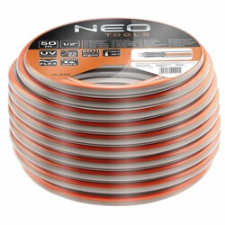 Шланг садовий Neo Tools Optima, 1/2", 50м, 4 шари, до 25 Бар, -20…+60°C (15-822)