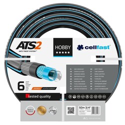 Шланг садовий Cellfast HOBBY ATS 3/4'', 50м, 6 шарів, до 30 Бар, -20…+60°C (16-221)