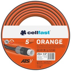 Садовий шланг Cellfast ORANGE 1/2'', 25 м, 5 шарів, до 24 Бар, -10…50°C (15-002)