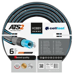 Шланг садовий Cellfast HOBBY ATS 1/2", 25м, 6 шарів, до 30 Бар, -20…+60°C (16-200)