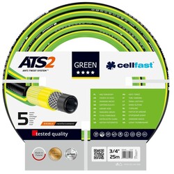 Шланг садовый Cellfast GREEN ATS 3/4", 25м, 5 слоев, до 30 Бар, -20…+60°C (15-120)