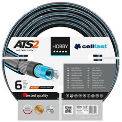 Шланг садовый Cellfast HOBBY ATS 1/2", 50м, 6 слоев, до 30 Бар, -20…+60°C (16-201)