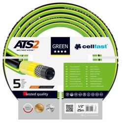 Шланг садовый Cellfast GREEN ATS 1/2", 25м, 5 слоев, до 30 Бар, -20…+60°C (15-100)