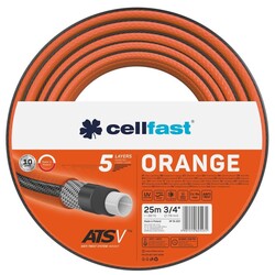 Садовий шланг Cellfast ORANGE 3/4'', 25 м, 5 слоев, до 24 Бар, -10…50°C (15-021)