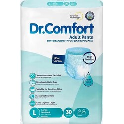 Подгузники трусы для взрослых Dr Comfort Large 100-150 см 30 шт (8680131205615)