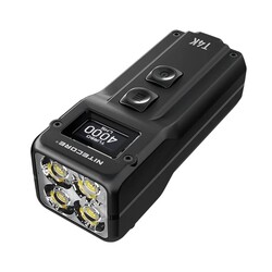 Фонарь наключительный Nitecore T4K с OLED дисплеем (4xCree XP-L2 V6, 4000 люмен, 5 режимов, USB Type