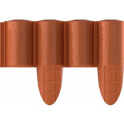 Газонна огорожа Cellfast 4 ECO, 10 секцій по 240 мм, 2.4м, цегляна (34-033)