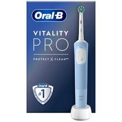 Зубна щітка BRAUN Oral-B Vitality D103.413.3 PRO Protect X Clean Vapor Blue (4210201446453)
