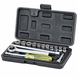 Набір торцевих насадок 1/4" в кейсі 16шт GRAD (6003045)