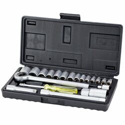 Набір торцевих насадок 1/4", 3/8" в кейсі 20шт GRAD (6003055)