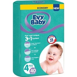 Дитячі підгузки Evy Baby 4 (7-18) кг 40шт (8690506520304)