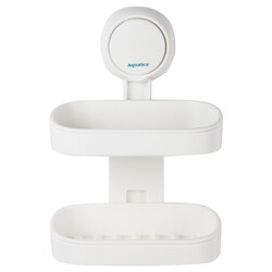 Мильниця на вакуумному присоску подвійна s42 142×111×201мм AQUATICA (9784290)