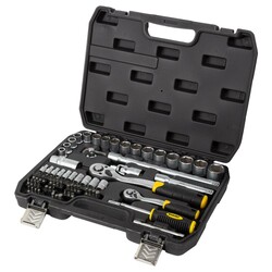 Набір насадок торцевих та біт 1/4", 1/2" 72шт CrV mid SIGMA (6003741)