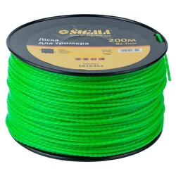 Волосінь для тримера кручений квадрат Ø2.7мм 200м котушка SIGMA (5616351)