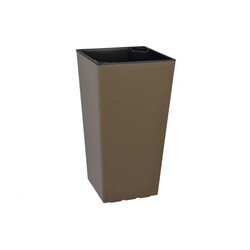 Кашпо Plastkon "ELISE" 25х25х46 см, матовый, серо-коричневый (411139372)