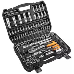 Набір інструментів Neo Tools, Набір торцевих головок, 108шт, 1/2", 1/4", CrV, кейс (10-212)