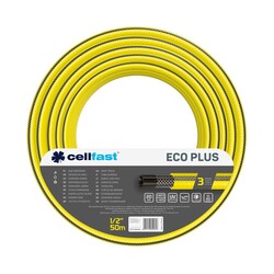 Шланг садовий Cellfast ECO PLUS 1/2" 50м, 3 шари, до 20 Бар, -10…+50°C (12-152)