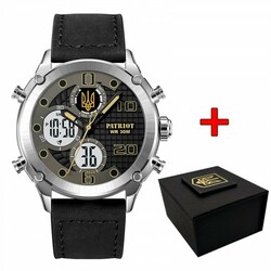 Часы наручные Patriot 017BKWT Трезубец золото Silver-White (1201-0408)