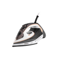 Праска ARDESTO  IR-B2245-E, 2400Вт, 400мл, паровий удар, електр. керування, керам. підошва, біло-сірий