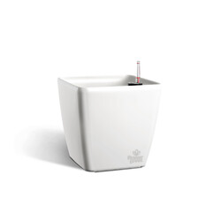 Квітник із системою автополиву Quadrato 34x34x32 Flower Lover білий, глянцевий (239865)