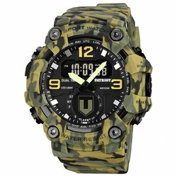 Часы наручные Patriot 003CMGRTRO ТРО Зеленый камуфляж + Коробка (1201-0107)