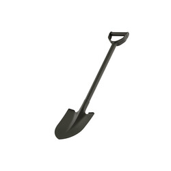 Лопата штикова 2E Bushcraft, сталева ручка, 1.5 мм, 78 см, 0.93кг (2E-S78CS)