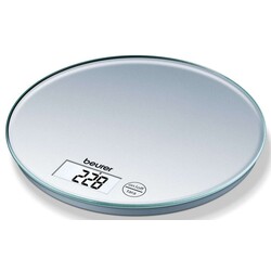Весы кухонные Beurer, 5кг, 2хCR2032 в компл, стекло, серый (KS_28)