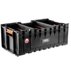 Модульний ящик для инструмента Neo Tools, 2 съемные перегородки с резиновыми захватами (84-267)
