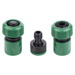 Набор коннекторов 1/2" + адаптер в/р 1/2"×3/4" для шланга 3/4" (ABS) GRAD (5016165)