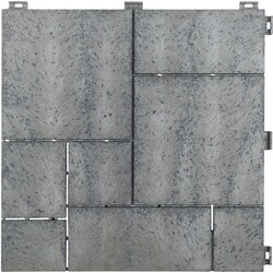 Декоративне покриття для підлоги Mosaic, рифлене, 30х30см, світло-сірий, уп.6 шт. (EU5100094)