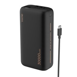 Портативное зарядное устройство TECNO Power Bank 30000mAh 22.5W Black (TPB-P302)