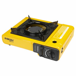 Плита газова одноконфоркова з керамічним інфрачервоним пальником, п'єзопідпалом та адаптером (кейс)