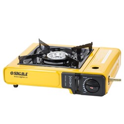 Плита газова одноконфоркова з п'єзопідпалом та адаптером (кейс) SIGMA (2903431)