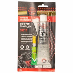 Герметик силіконовий RTV формувач високотемпературний прокладок +300°С сірий 85г ОАЕ ASMACO (63