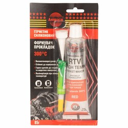 Герметик силіконовий RTV формувач високотемпературний прокладок +300°С червоний 85г ОАЕ ASMACO