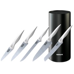 Набор из 6-ти кухонных ножей и подставки Samura Mojo (SMJ-06W)