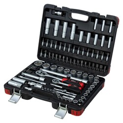 Набір торцевих насадок і біти 1/4", 1/2" 94шт CrV Taiwan ULTRA (6003142)