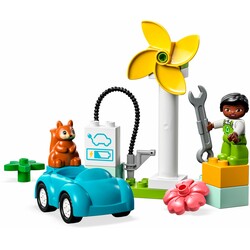 Конструктор LEGO DUPLO Town Ветровая турбина и электромобиль (10985)